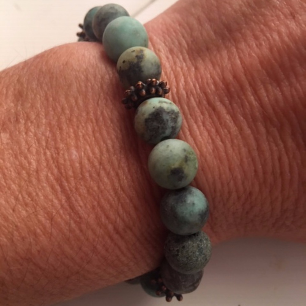 semi-precious gem stone stretchy bracelets